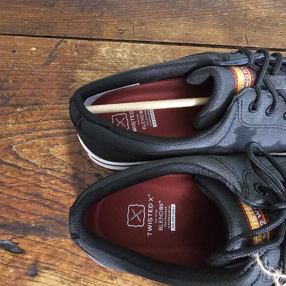 Twisted X Nano Composite Safety Toe Work Kicks Sneakers Black Mens Size 11 - Picture 9 of 14